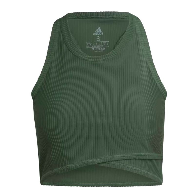 adidas Women s Yoga Studio Wrapped Rib Tank Top HP1969 01