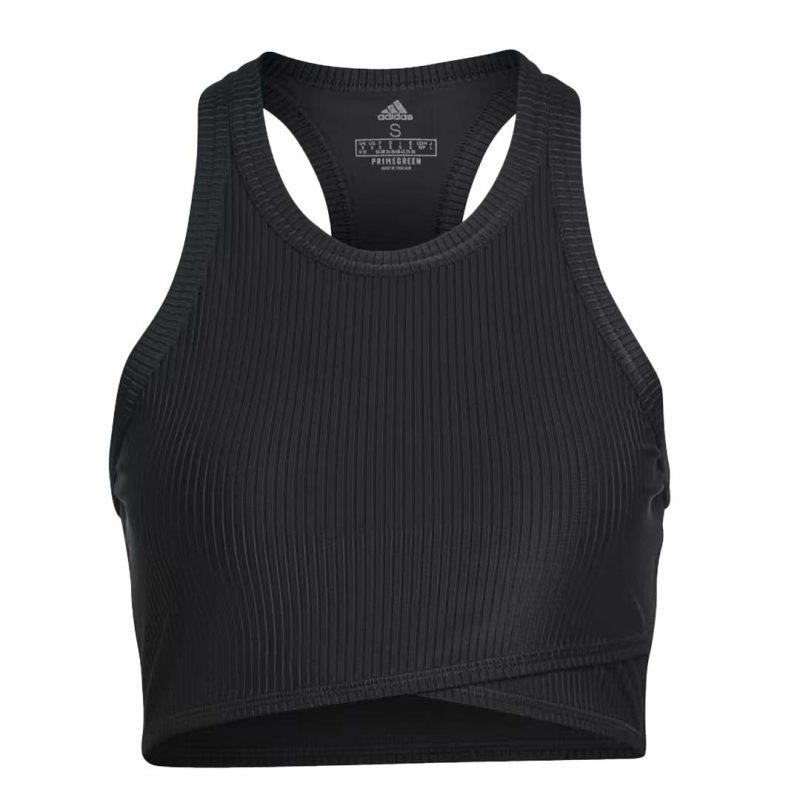 adidas Women s Yoga Studio Wrapped Rib Top HP1965 01