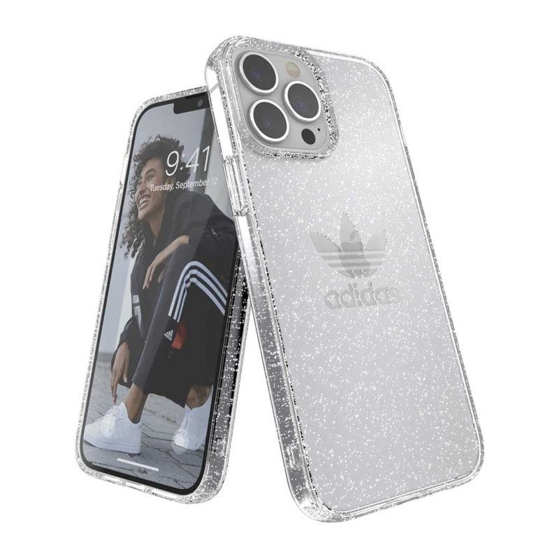 adidas iPhone 13 Pro Max Protective Clear Glitter Phone Case GA7469 02