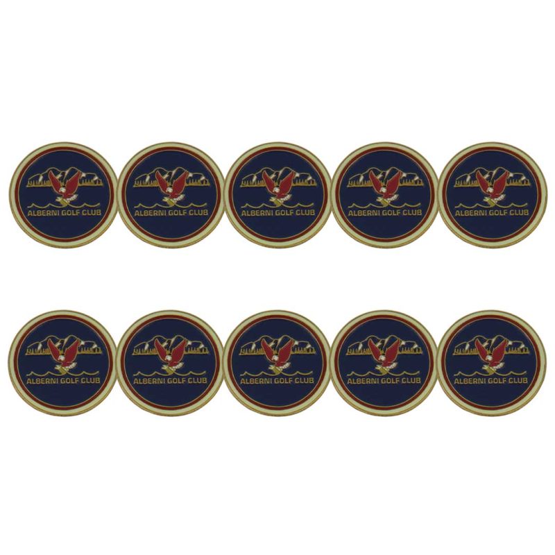 ahead Alberni Golf Ball Markers BM4 ALBERN BLU RD