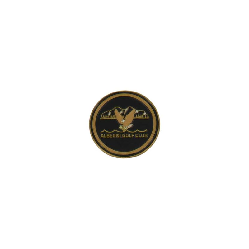 ahead Alberni Golf Club Ball Markers BM4 ALBERN BLK YEL 01