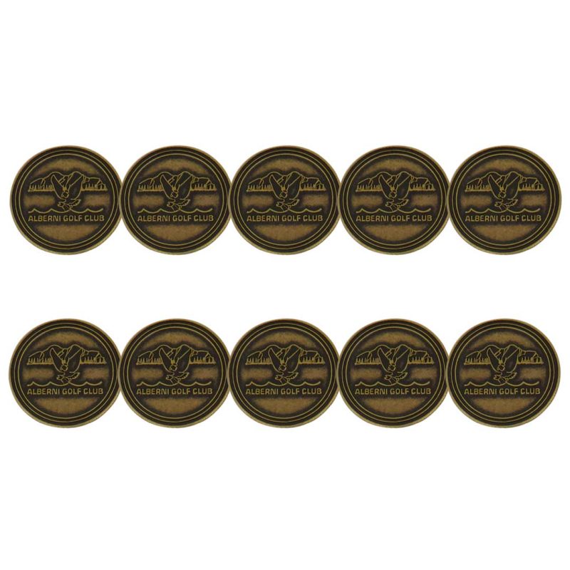 ahead Alberni Golf Club Ball Markers BM4 ALBERN BRSS