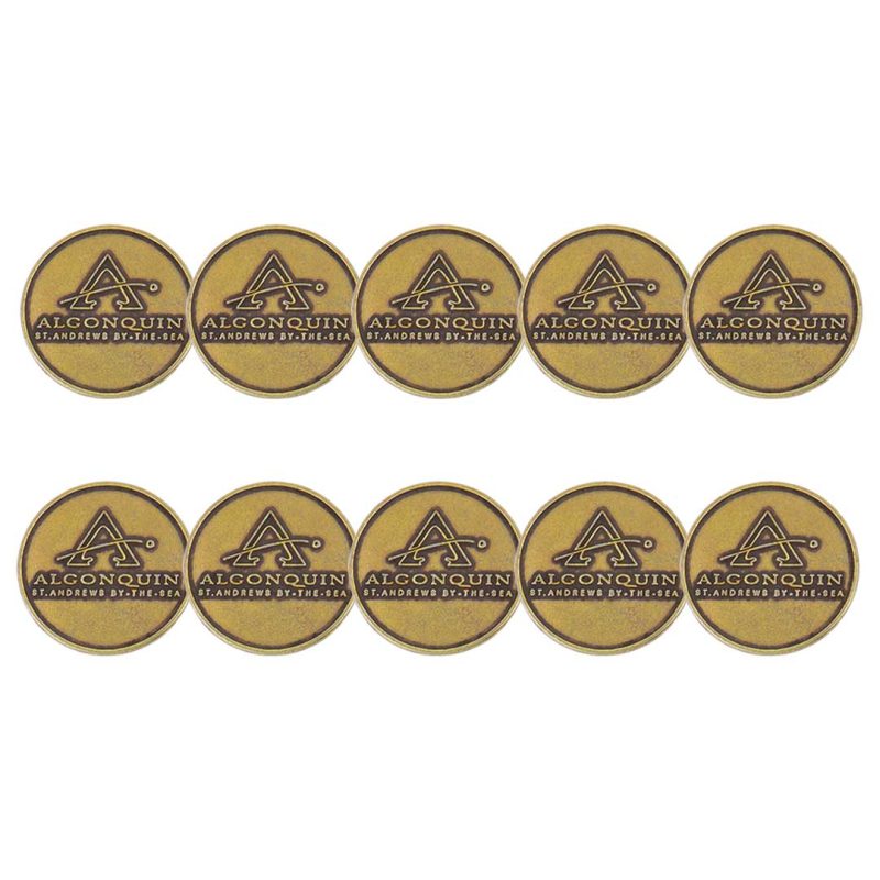 ahead Algonquin Club Ball Markers BM4 CP STDR 3 BRASS