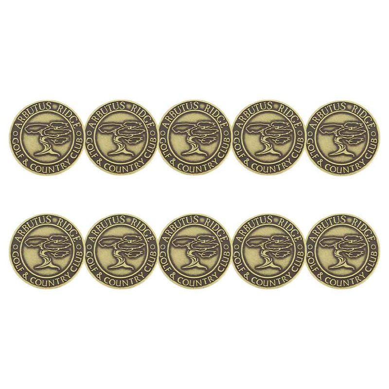 ahead Arbutus Ridge Golf Country Club Ball Markers BM4 ARBUTI BRASS 03