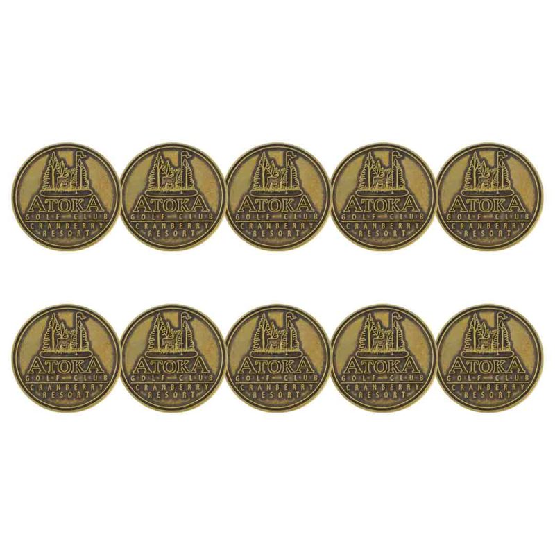 ahead Atoka Golf Ball Markers BM4RCRAN BRSS 1