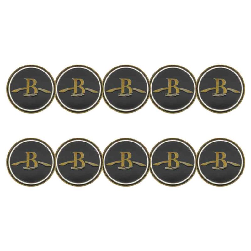 ahead B Ball Markers BM4R BRIDGES BLK 1