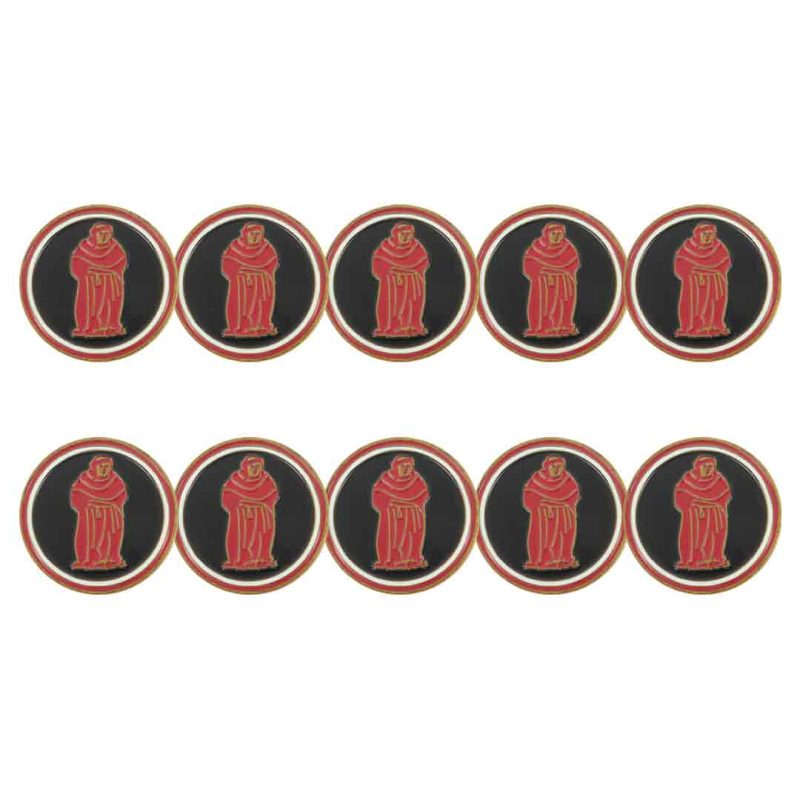 ahead Ball Markers BM4R BROAD BLKRED 1