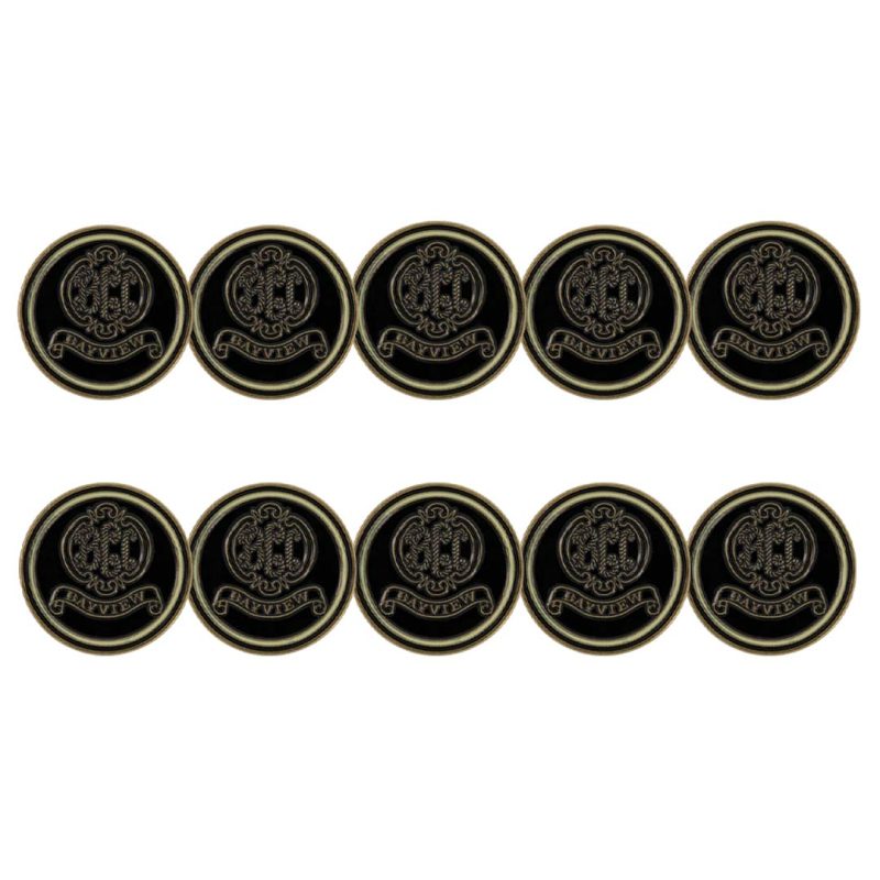 ahead Bayview Ball Golf Markers BM4 BAYVIEW BLK 3