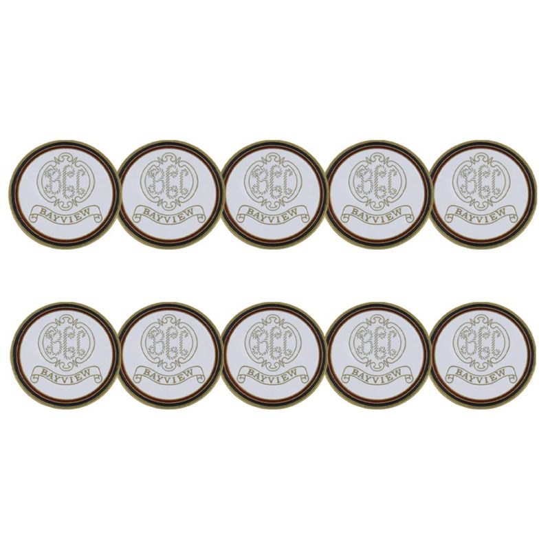 ahead Bayview Country Club Ball Markers BM4 BAYVIEW WHT 3