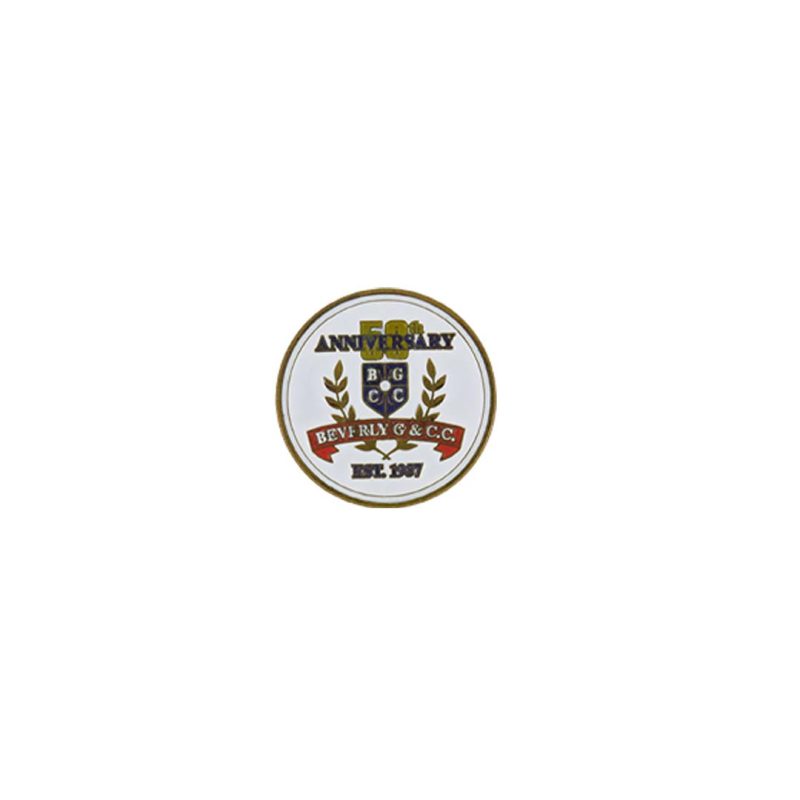 ahead Beverly Golf Country Club 50th Anniversary Ball Markers BM4R BENERLI WHT RD BLK