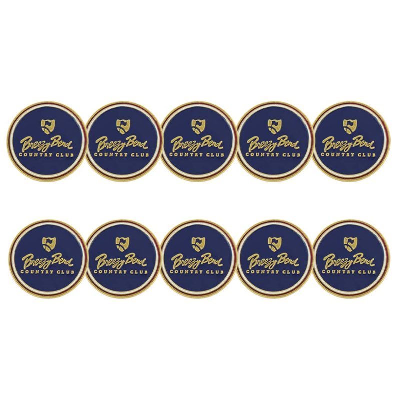 ahead Breezy Bend Country Club Ball Markers BM4R GOLFBREEZY NVY 3