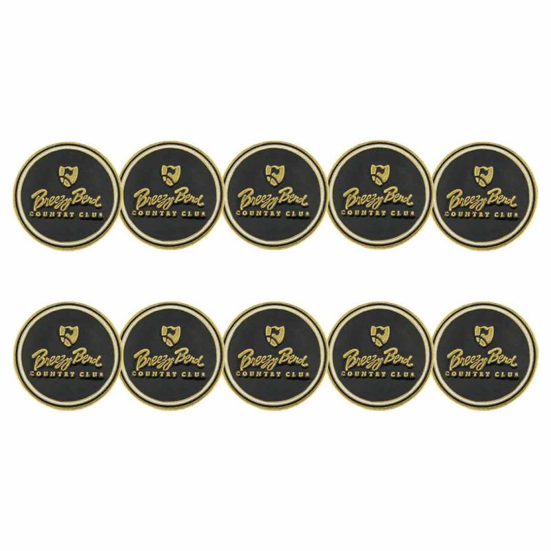 ahead Breezy Bend Country Club Ball Markers BM4RGOLF BREEZY BBLK 03