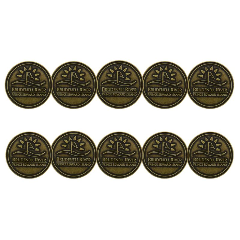 ahead Brudenell River Golf Ball Markers BM BRUD BRASS 3