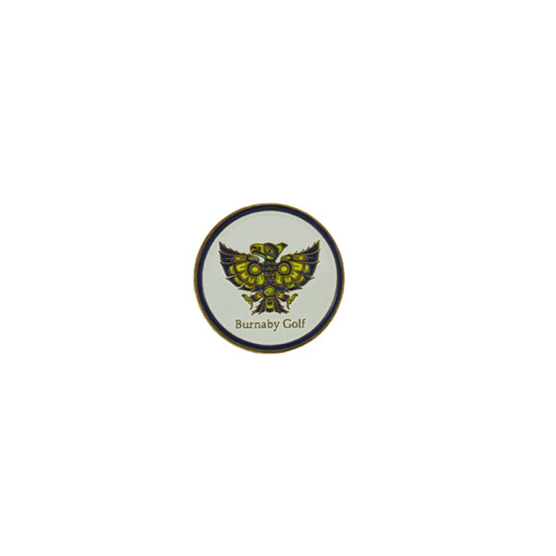 ahead Burnaby Golf Ball Markers BM4D BURNABY WHT 01