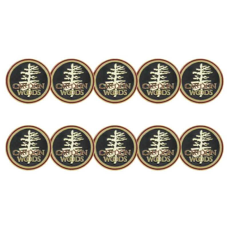 ahead Caledon Woods Golf Club Ball Markers BM4CALED BLK 1