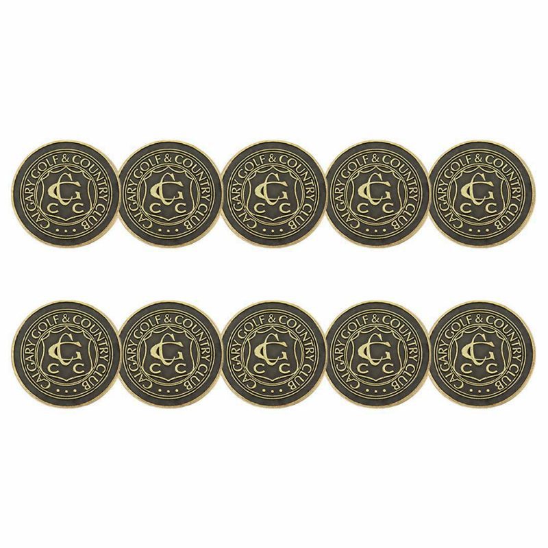 ahead Calgary Golf Country Club Ball Markers BM CALGCC BRASS 3