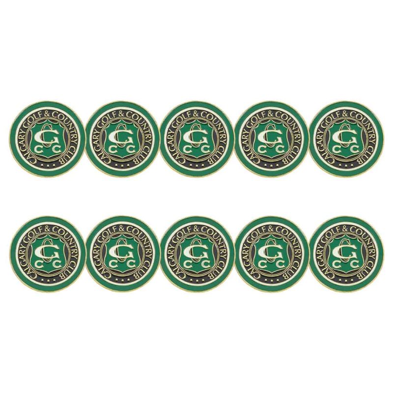 ahead Calgary Golf Country Club Ball Markers BM CALGCC GRNBLK 03