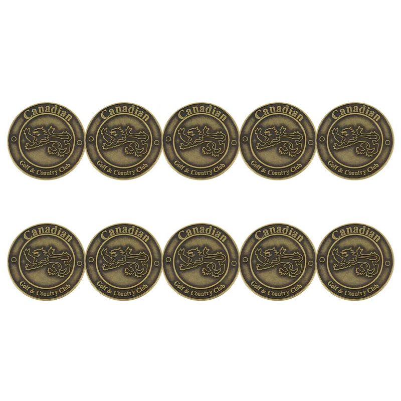 ahead Canadian Golf Country Club Ball Markers BM4 CANGCC BRASS