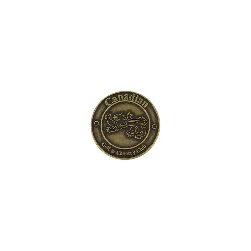 ahead Canadian Golf Country Club Ball Markers BM4 CANGCC BRASS 01