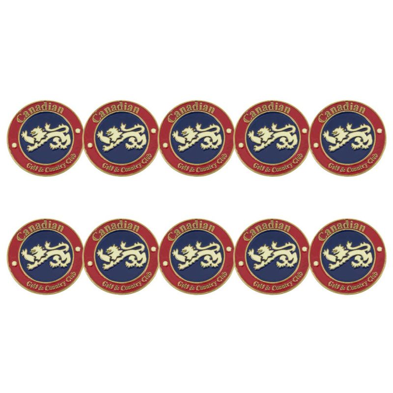 ahead Canadian Golf Country Club Ball Markers BM4 CANGCC REDNVY