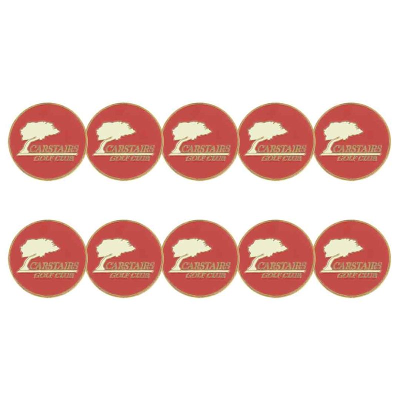 ahead Carstairs Golf Club Ball Markers BM4R CARSI RED 1