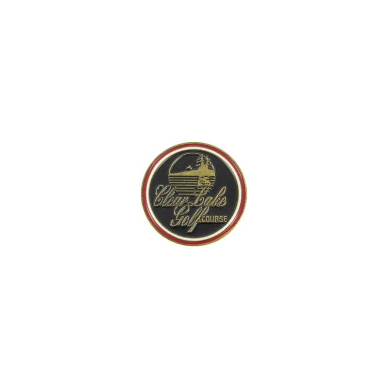 ahead Clear Lake Golf Course Ball Markers BM4R CLEARLI BLK 1