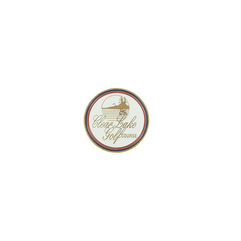 ahead Clear Lake Golf Course Ball Markers BM4R CLEARLI WHT 01