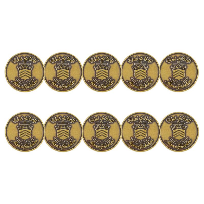 ahead Club De Golf Fairmont Le Manoir Richelieu Ball Markers BM4R CPSTOR 2 BRASS