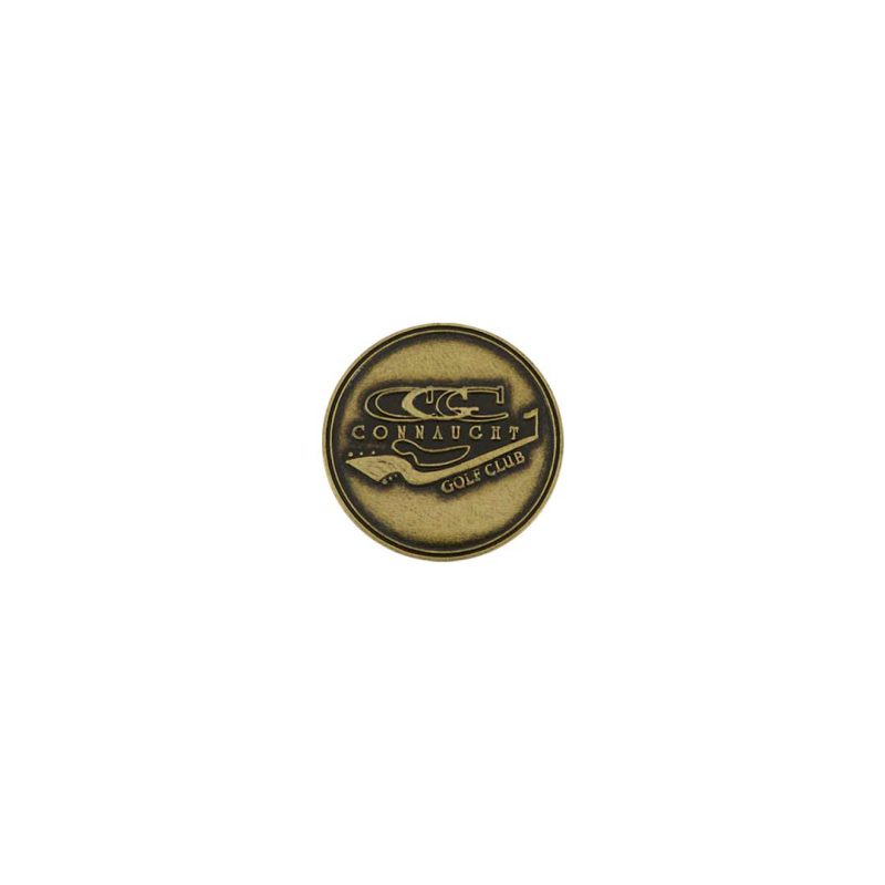 ahead Connaught Golf Club Ball Markers BM CONNAU BRASS 2