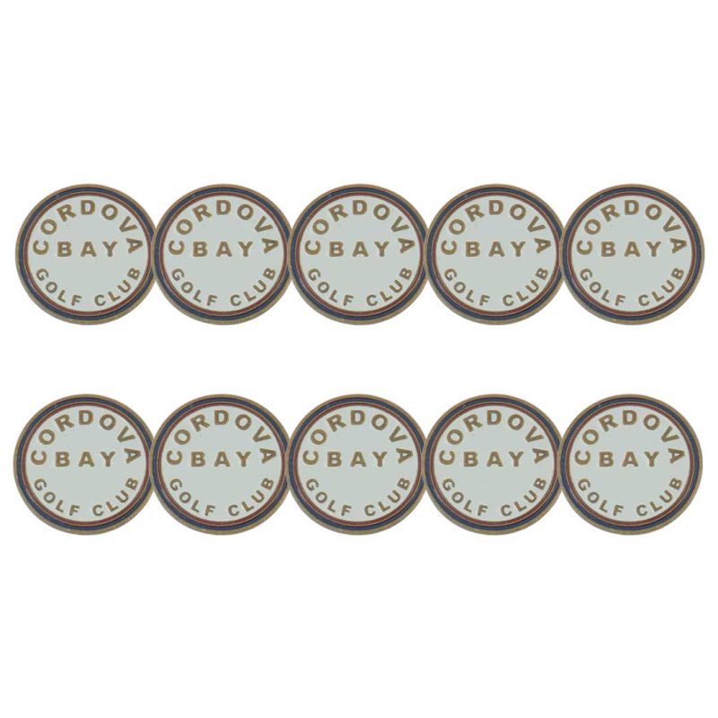 ahead Cordova Bay Golf Club Ball Markers BM4RCB007025 WHT