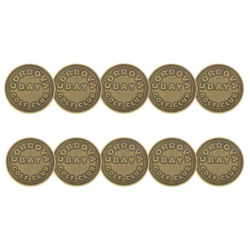 ahead Cordova Bay Golf Club Ball Markers CORDOVA BAY BRSS 3