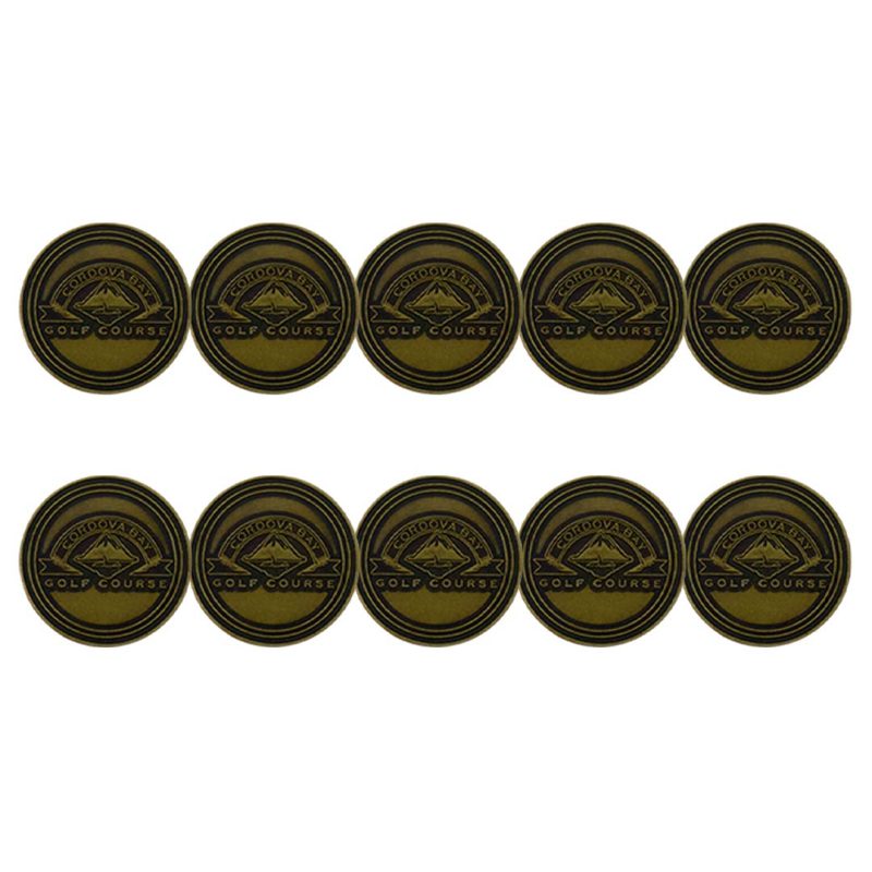 ahead Cordova Bay Golf Course Ball Markers BM CORDON BRASS 3