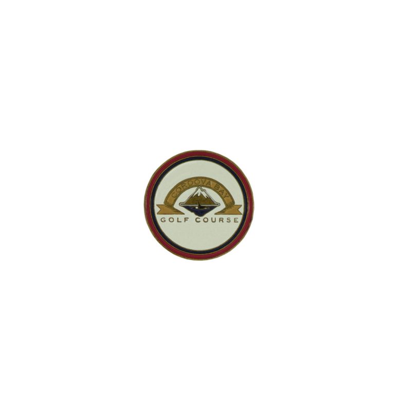 ahead Cordova Bay Golf Course Ball Markers BM CORDON REDWHT 01