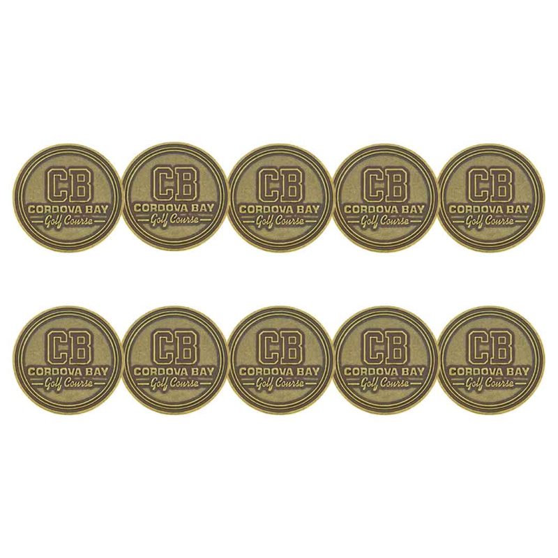 ahead Cordova Bay Golf Course Ball Markers BM4R CB007024 BRASS 03