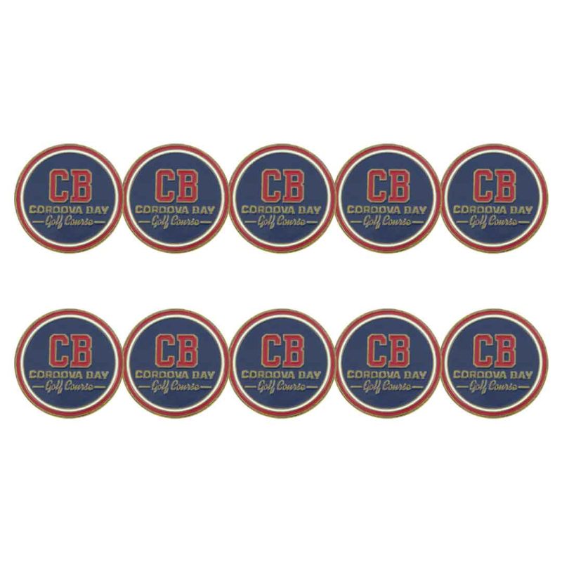 ahead Cordova Bay Golf Course Ball Markers BM4R CB007024 NVYRED 1