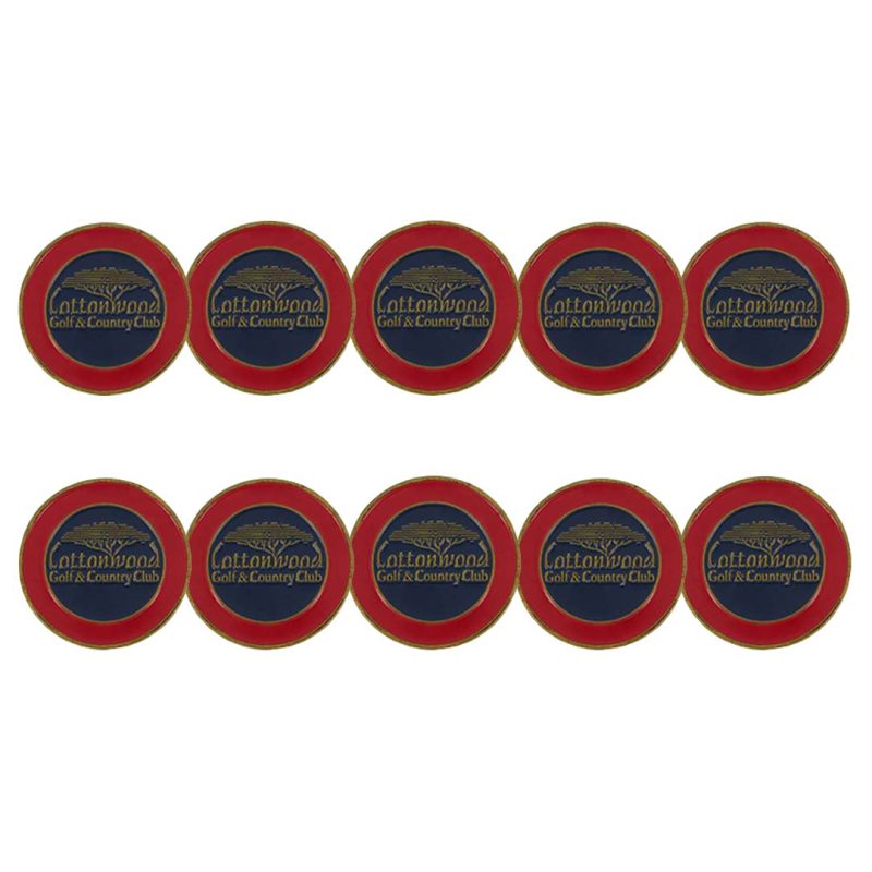 ahead Cottonwood Golf Country Club Ball Markers BM4R COTT 2 NVY RED 3