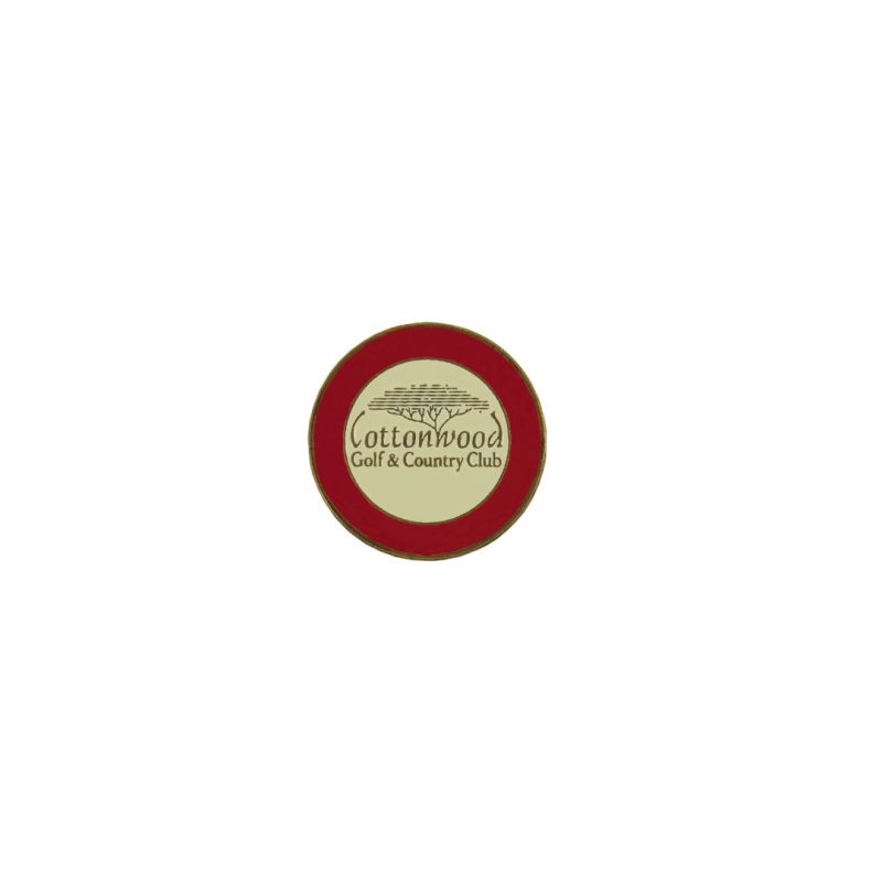 ahead Cottonwood Golf Country Club Ball Markers BM4R COTT 2 WHT RED 01