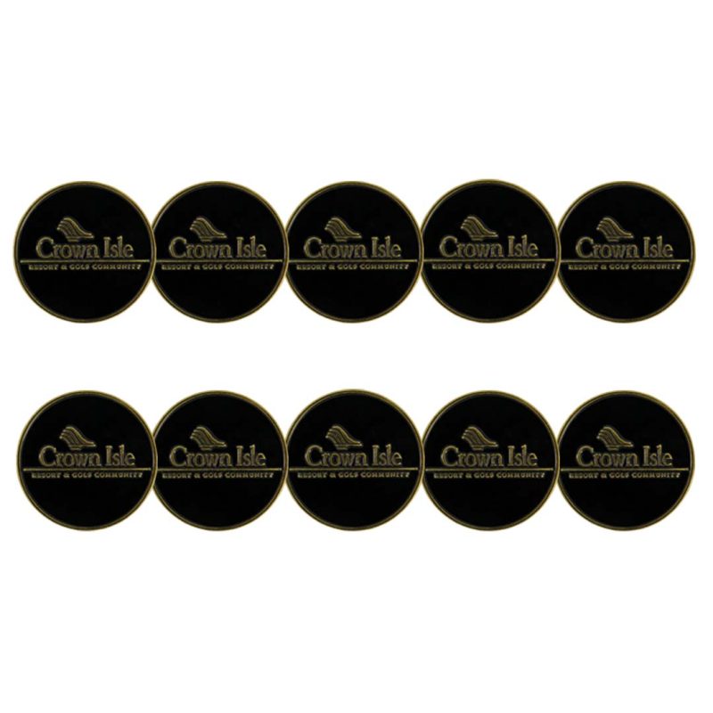 ahead Crown Isle Resort Golf Community Ball Markers BM4 CROWN BLK 2