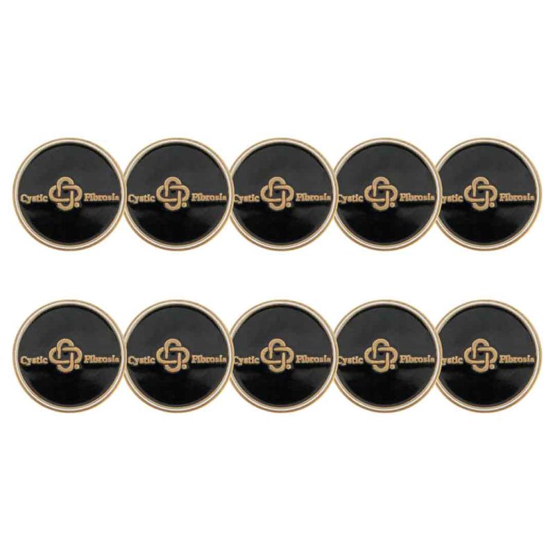 ahead Cystic Fibrosis Ball Markers BM4R GOLF DALECF BLK 1