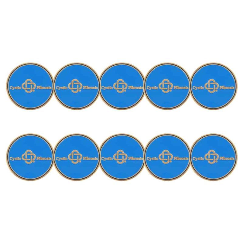 ahead Cystic Fibrosis Ball Markers BM4R GOLF DALECF BLU