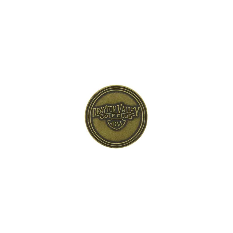 ahead Drayton Valley Golf Club Ball Markers BM4 DRAYT BRASS 2