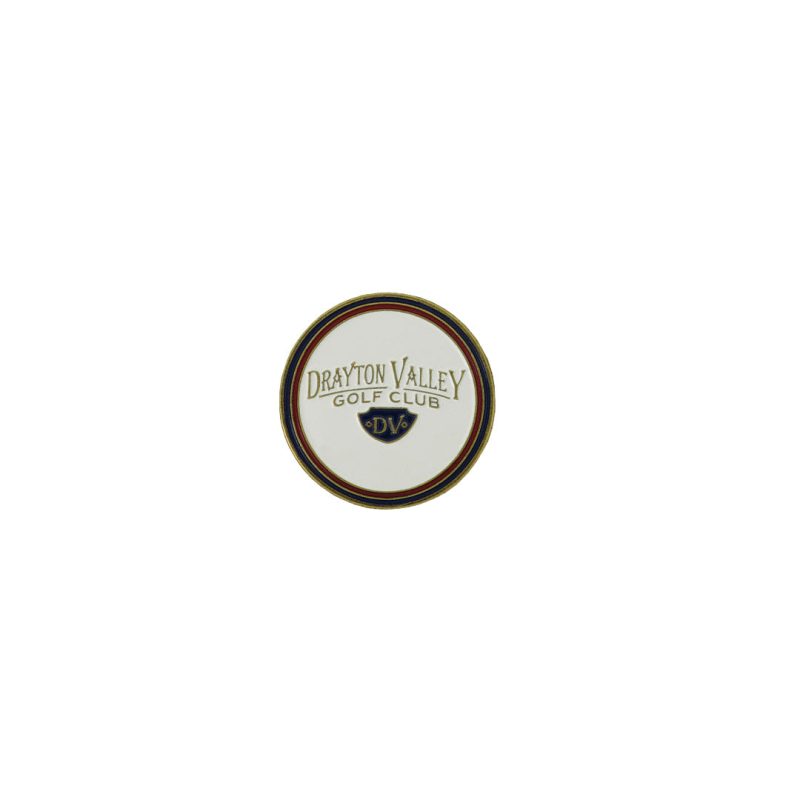 ahead Drayton Valley Golf Club Ball Markers BM4 DRAYT WHT 01