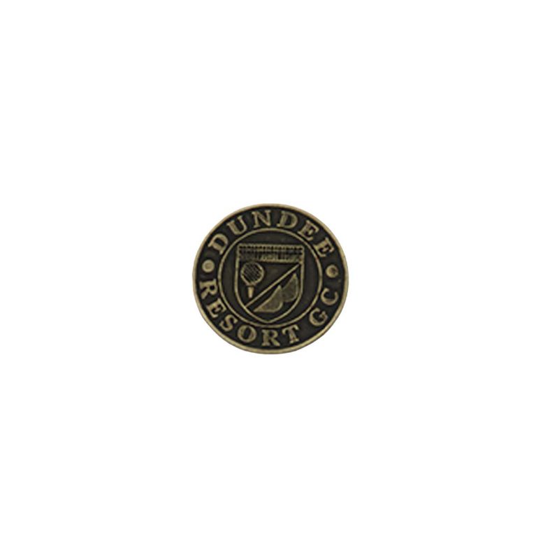 ahead Dundee Resort Golf Club Ball Markers BM4R DUNDEE BRASS