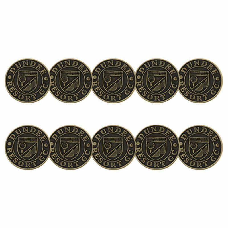 ahead Dundee Resort Golf Club Ball Markers BM4R DUNDEE BRASS 3