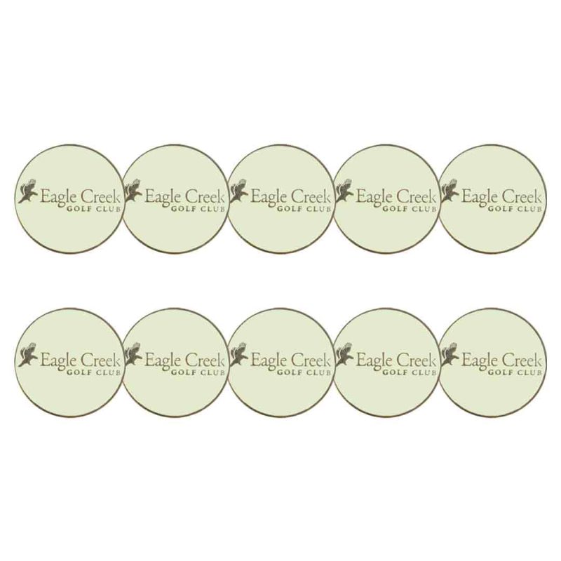 ahead Eagle Creek Golf Club Ball Markers BM4R EAGLCR WHT 1