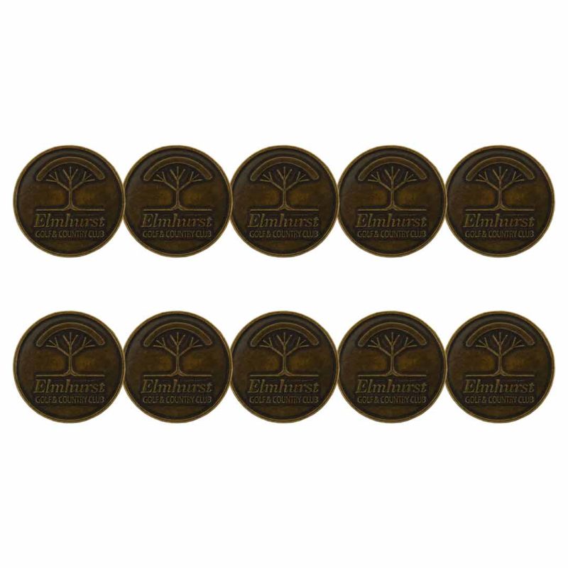 ahead Elmhurst Golf Country Club Ball Markers BM4RELMUHUR BRSS 03