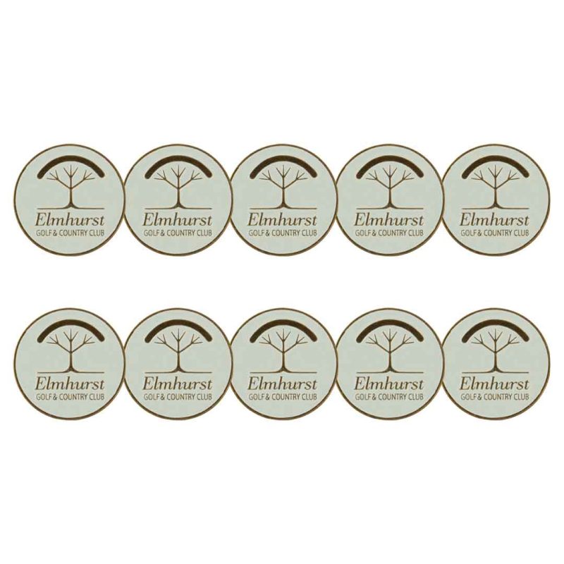 ahead Elmhurst Golf Country Club Ball Markers BM4RELMUHUR WHT