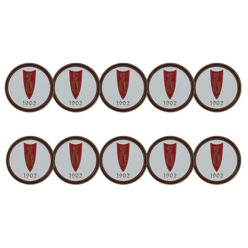 ahead Essex Golf Country Club Ball Markers BM4R ESSEX WHTRED 2