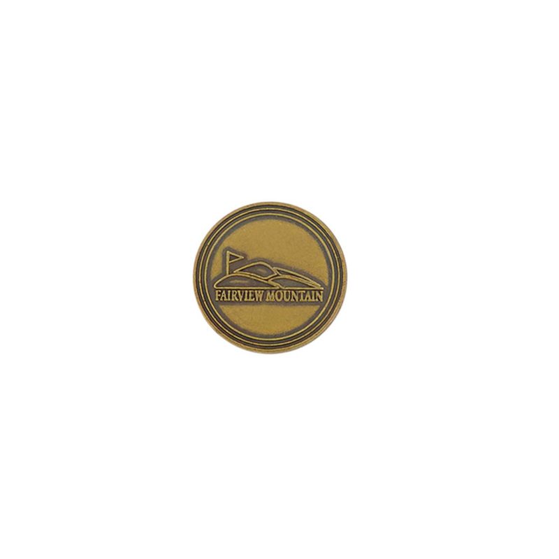 ahead Fairview Mountain Golf Ball Markers BM4R FAIRVIEWMT BRASS