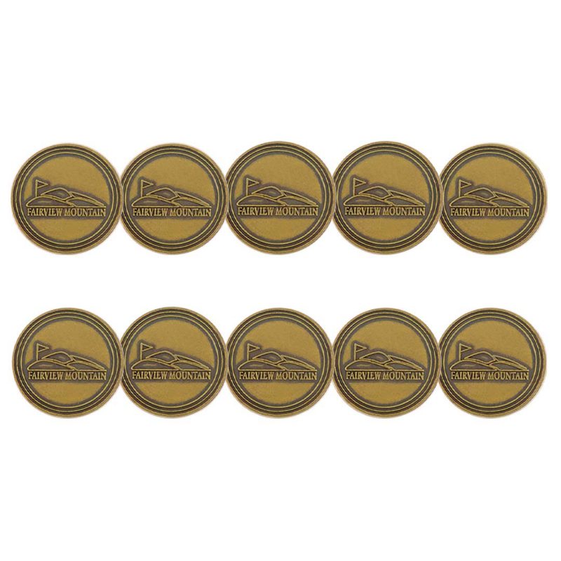 ahead Fairview Mountain Golf Ball Markers BM4R FAIRVIEWMT BRASS 3